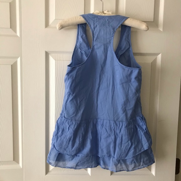 Banana Republic Blue Razorback Top Size Small - Picture 2 of 8